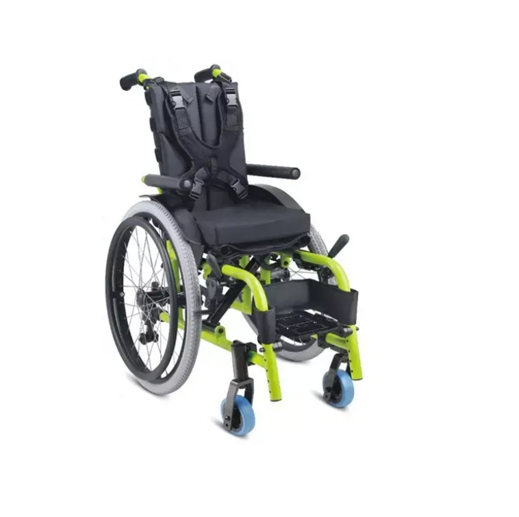 Lightweight Aluminum Children Wheelchair with Safety Belt | MAIKONG CO.LTD