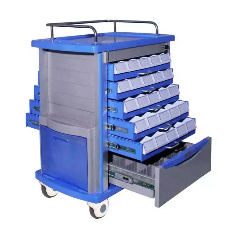 Medical ABS Hospital Medicine Trolley by MAIKONG CO.LTD