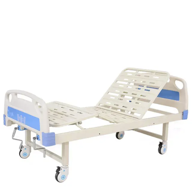 Adjustable Manual Patient Economic 2 Cranks Medical Hospital Bed in China