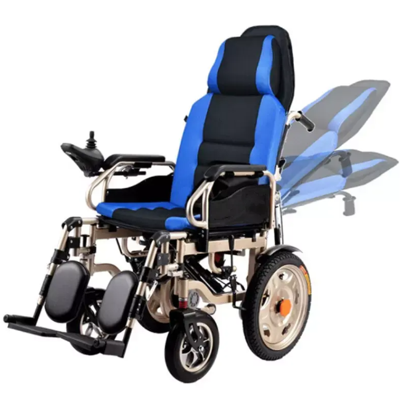 Disabled Folding Electric Wheelchair Foldable Wheelchair