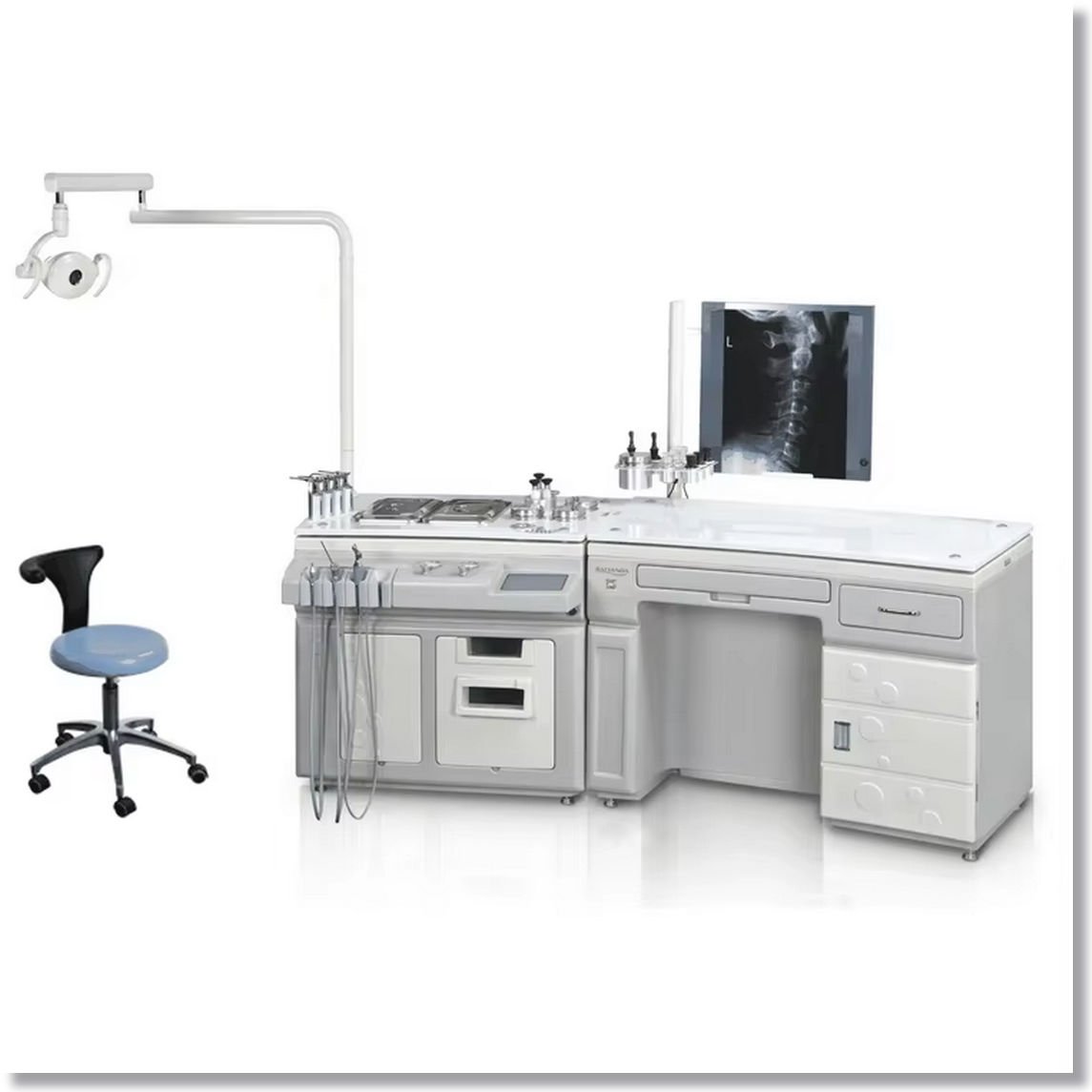 Luxury Ent Treatment Unit Single Station With Endoscopy Camera System Workstation Ent Microscope