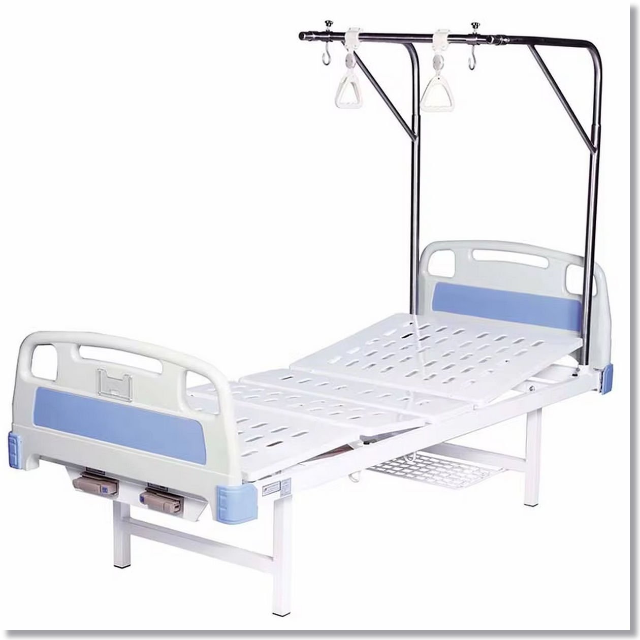 Elderly Patient Medical Stainless Steel Nursing Bed for ICU Hospital Home Care